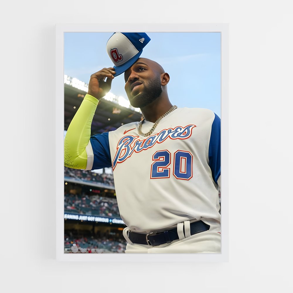 Poster Marcell en Action – affiche Baseball (vue 3)